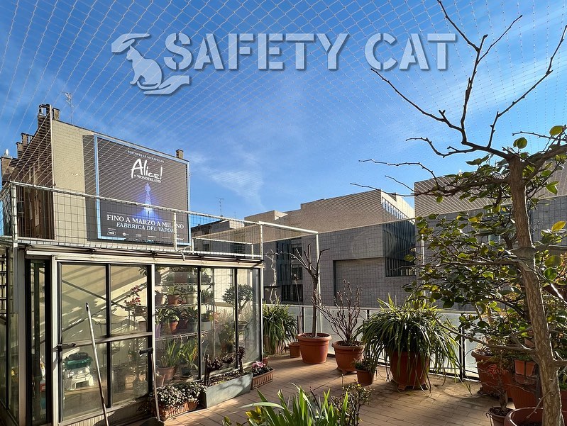 Reti protettive anticaduta gatti per balconi - SafetyCat